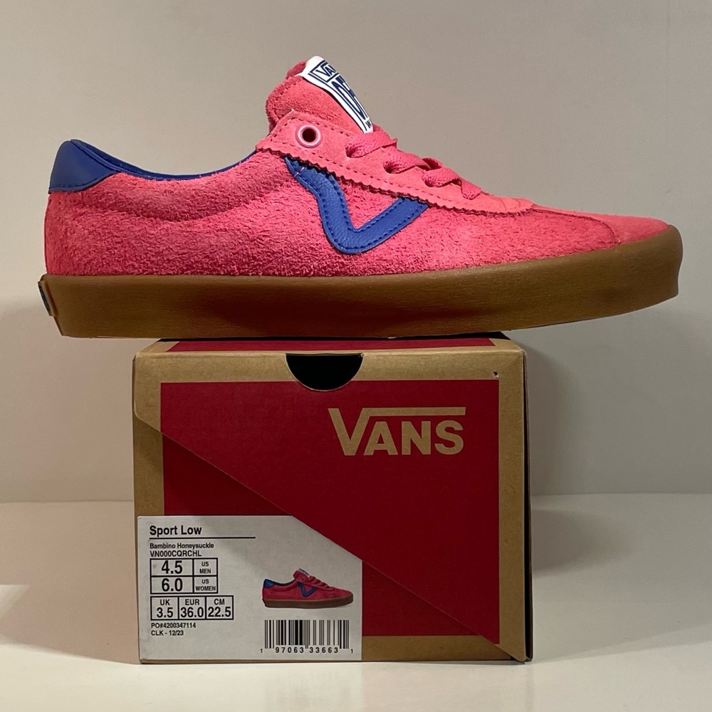 💘 [BRAND NEW] VANS SPORT LOW BAMBINO HONEYSUCKLE WOMENS SIZE 6 SNEAKERS 💘